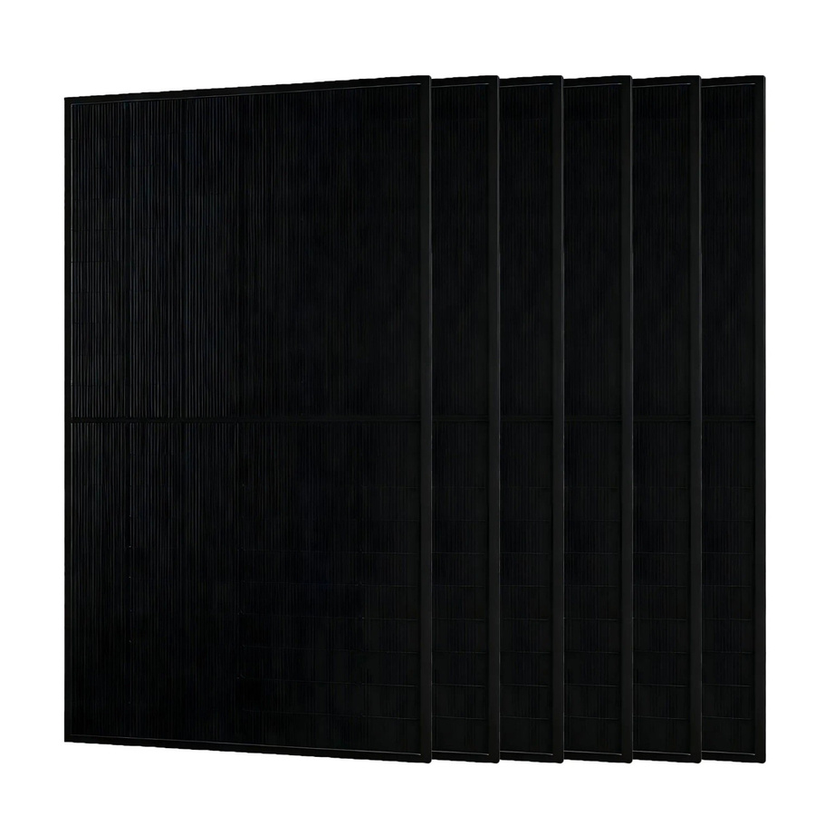 JA Solar 500W Bifazial Glas-Glas Solarpanel Monokristallin Full Black JAM60D41 LB 6er Set - Bild 2