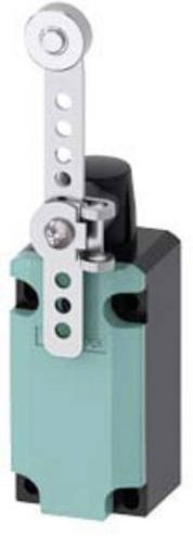 Siemens Positionsschalter 3SE5112-0CH62 mit Schwenkhebel aus Edelstahl und Kunststoffrolle IP66 IP67 - Bild 1