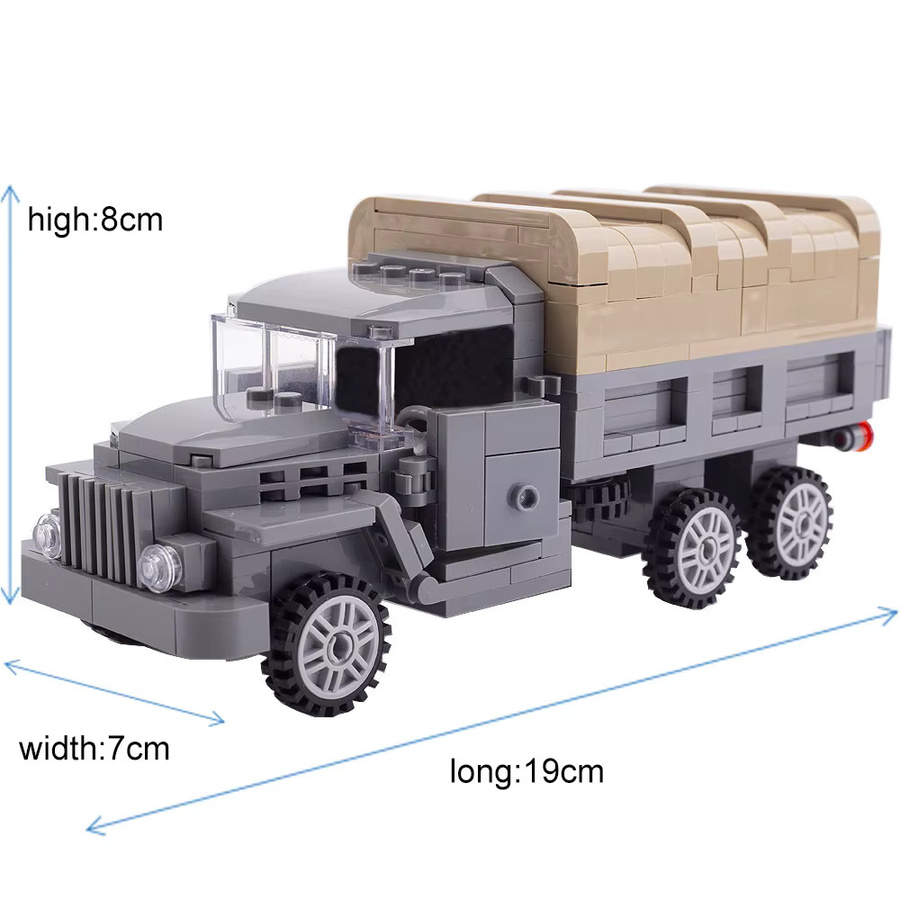 BRICKPANDA MOC WW2 Militär-Panzerfahrzeug Gepanzertes Auto, Baustein-Set - Bild 2