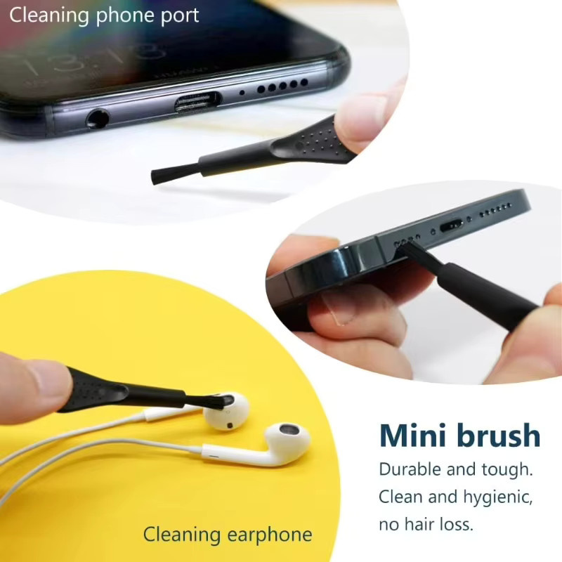 Staubschutzkappen für Handy-Ladeanschlüsse mit Reinigungsbürste für iPhone und Xiaomi, USB-C, Weiß, 10-30 Stück - Bild 6