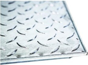Begehbare Schachtabdeckung von Homberg aus Stahl, verzinkt, Farbe: Silber, B/T: 60 x 80 cm - Bild 1