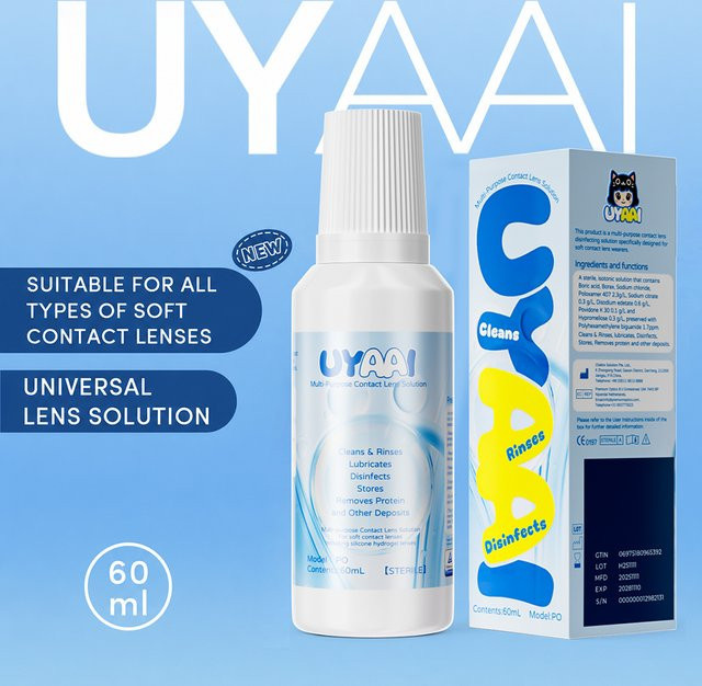 UYAAI Kontaktlinsen-Pflegelösung, 60 ml, Unisex - Bild 1