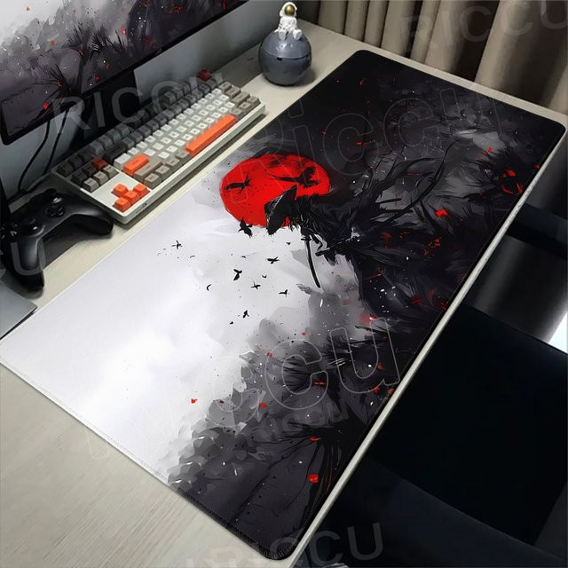 Riccu Gaming-Mauspad Samurai und die rote Sonne in Rot, Schwarz und Multicolour - Bild 1