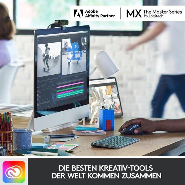 Logitech MX Keys Mini Bluetooth Tastatur QWERTZ Deutsch Grau mit Hintergrundbeleuchtung - Bild 2