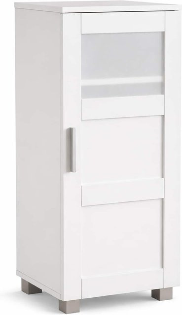 VCM Midischrank Nilari M Badschrank mit 3 Fächern in Weiß, H x B x T: 70 x 38 x 28 cm - Bild 1