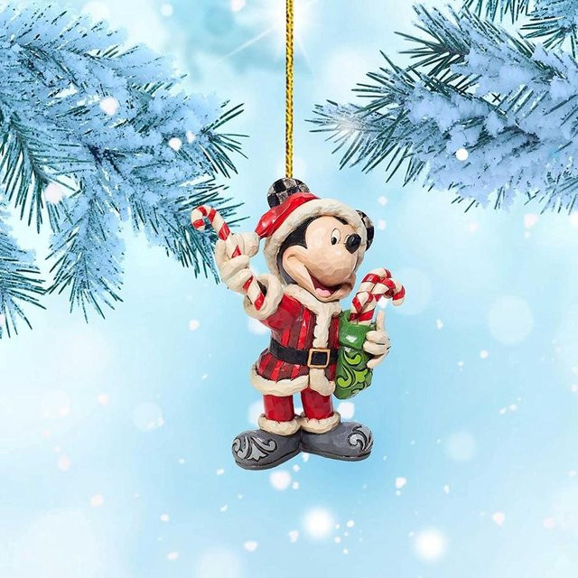 Mickey Mouse Weihnachtsbaumanhänger Ornament aus Kunststoff in Mehrfarbig - Bild 1