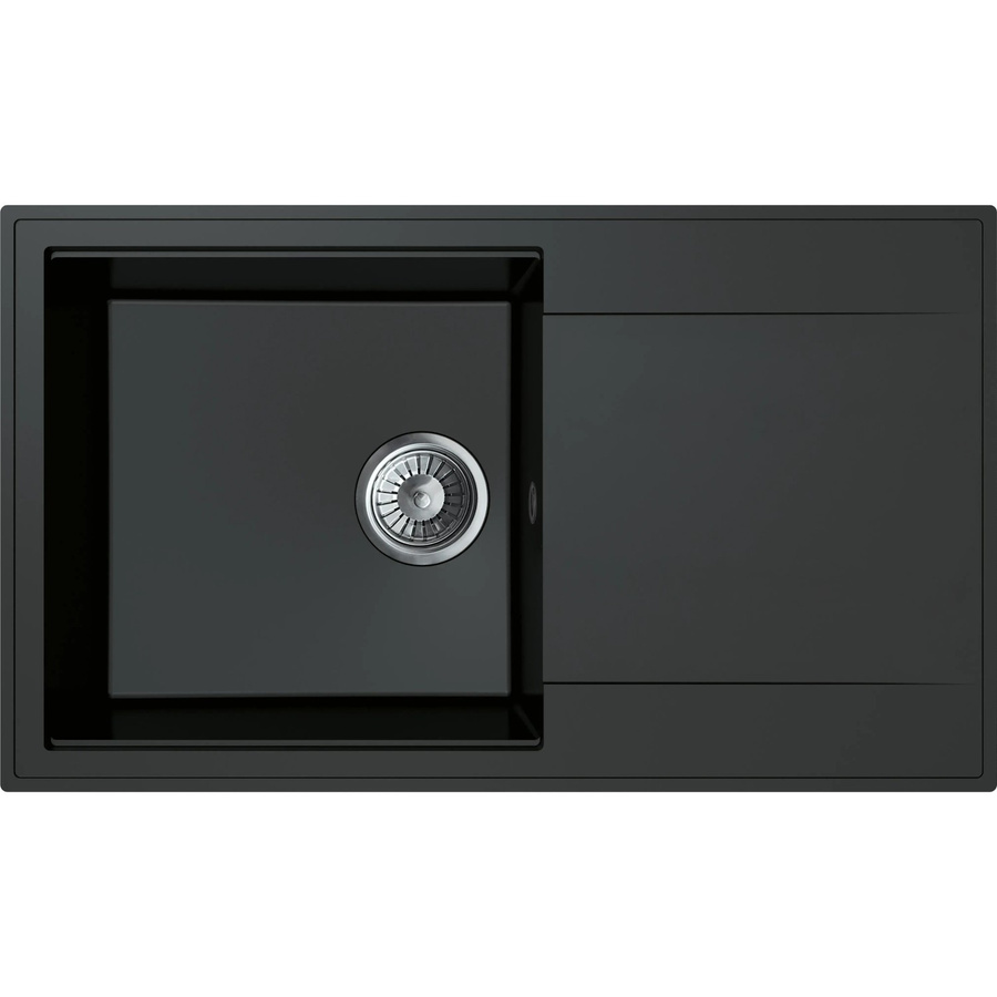 Miló Einbauspüle aus Granitverbundstoff Palladio 86 in Schwarz - Bild 2