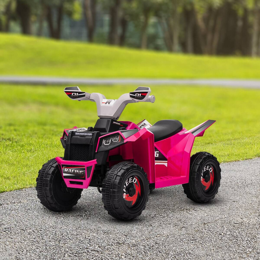 HOMCOM Elektro Kinderquad Mini Elektroquad 6V Rosa mit Vorwärts Rückwärtsfunktion für Kinder ab 1.5 Jahren - Bild 3