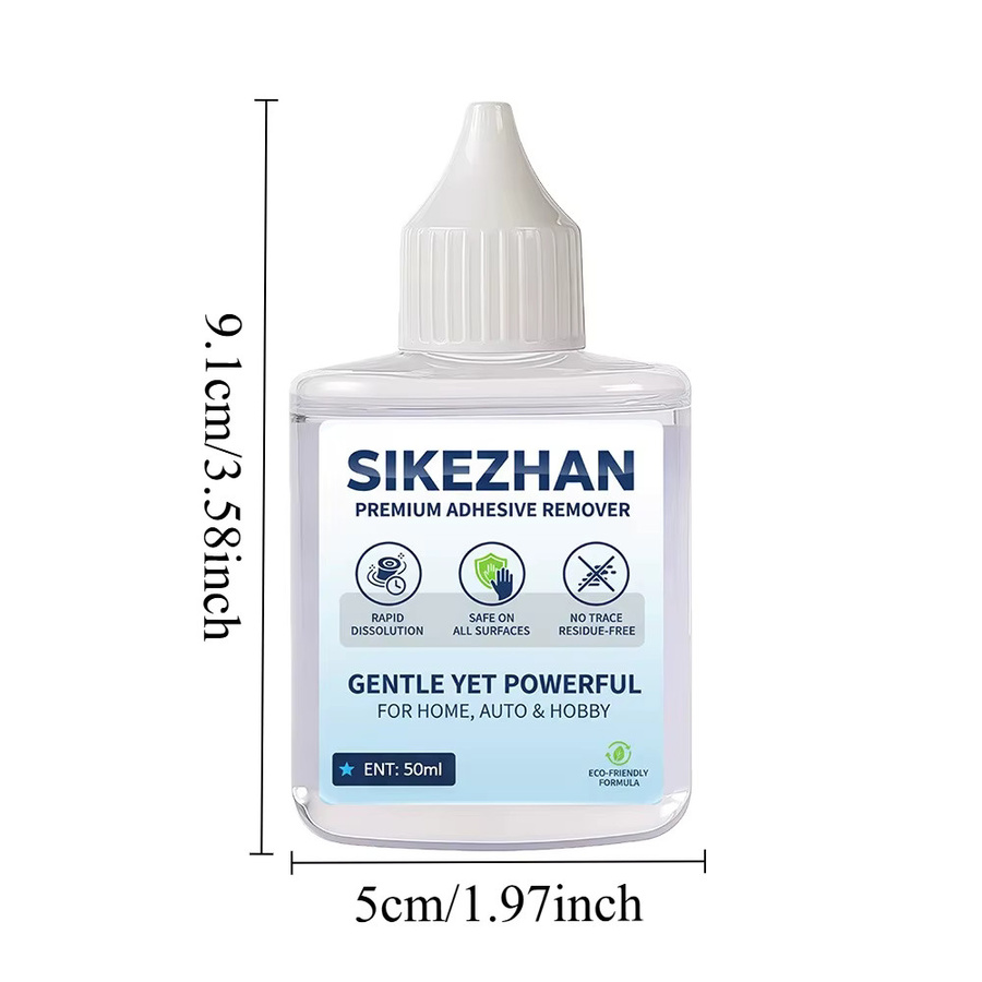 Professioneller klebriger Rückständeentferner für Autofensterfolie, Aufkleber, Wände und Kunststoff, transparent, 50 ml - Bild 6