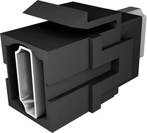 Bachmann HDMI Keystone-Einbaumodul 918.041 in Schwarz - Bild 1