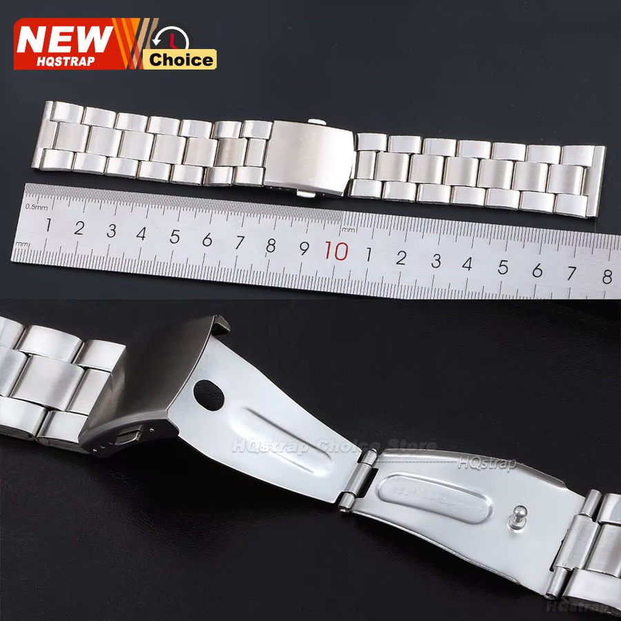 HQstrap Uhrenarmband Edelstahl, Silber, Unisex - Bild 4