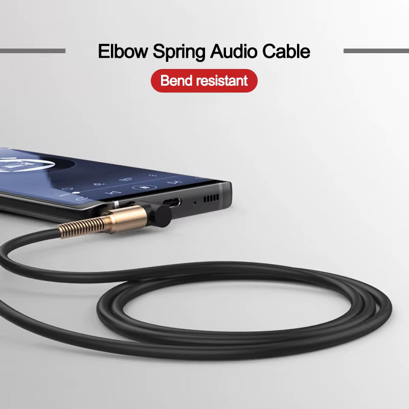 NNBILI 3,5 mm AUX-Audiokabel mit vergoldeten Klinkensteckern für Kopfhörer und Lautsprecher in Gold, Rot oder Schwarz - Bild 5