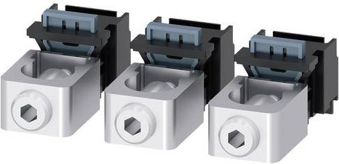 Siemens Rundleiteranschlussklemme 3VA9133-0JB11 in Silber - Bild 1