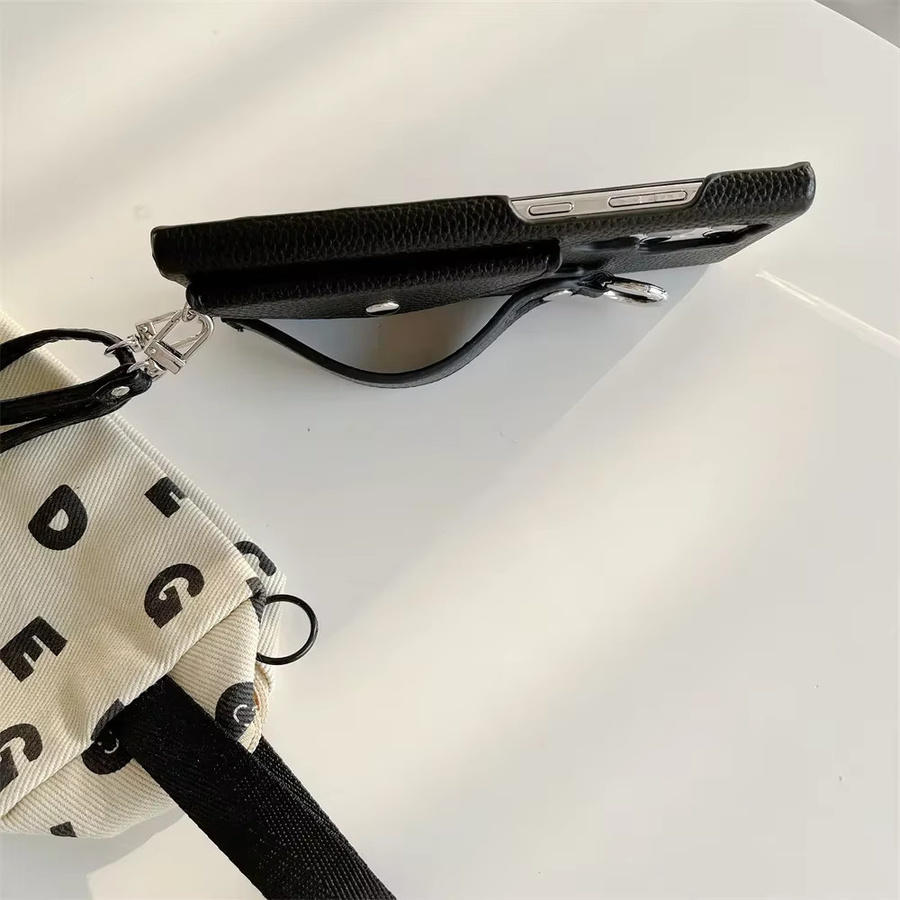 Samsung Crossbody-Hülle mit Handgelenkriemen und Kartenhalter sowie Geldbörse in Braun für Galaxy S24 FE S23 S22 S21 Plus S25 S26 Ultra A56 A36 A26 A16 A55 A54 - Bild 2