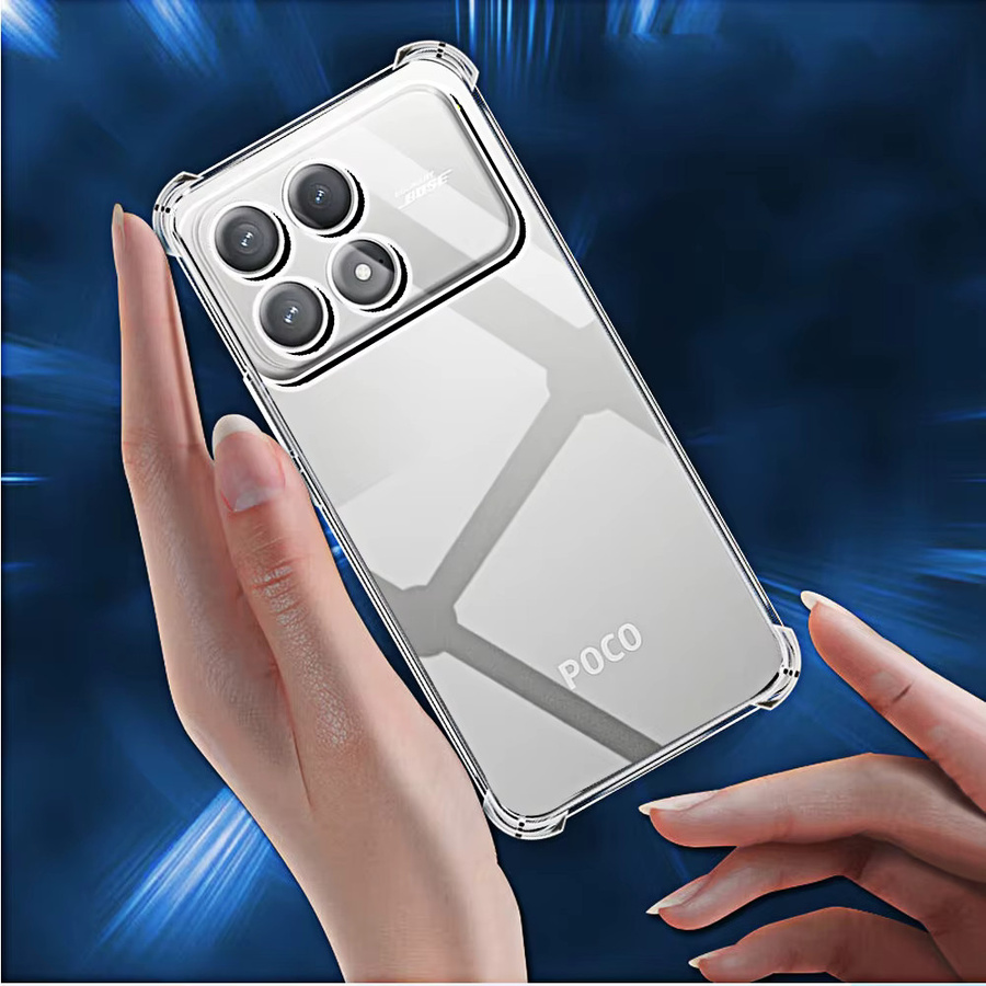 Transparente Handyhülle für Xiaomi Poco F8 Pro und F8 Ultra mit weicher Rückseite - Bild 4