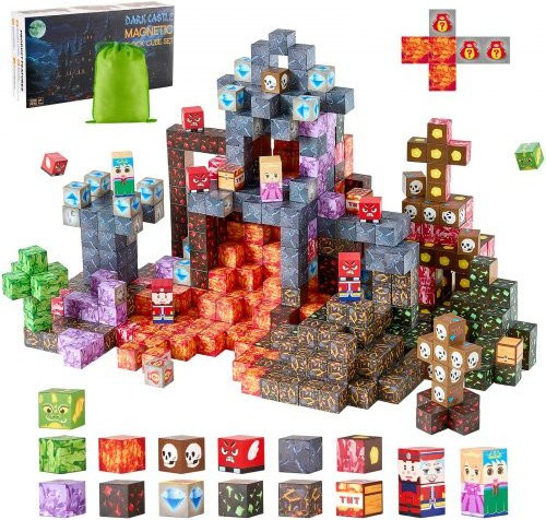 VEVOR Dark Castle, Magnetische Bausteine, 100-teiliges Set, ab 3 Jahre - Bild 1