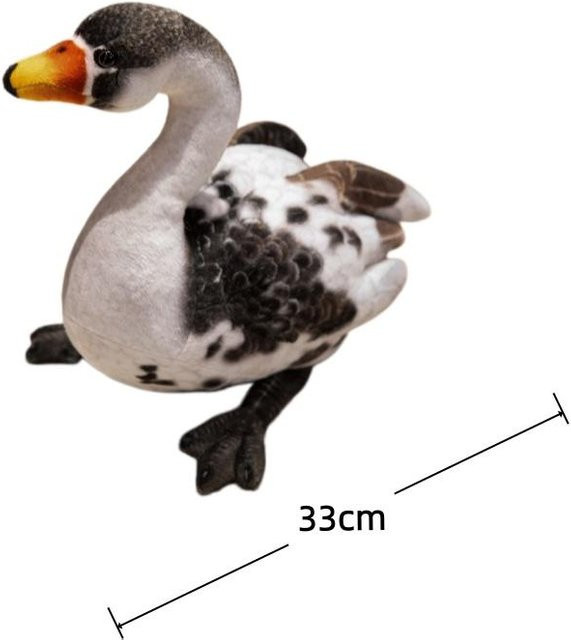 Yiran toy Simulierte Schwan Plüschtiere, Stoffpuppe, Weiß - Bild 1