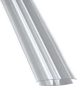 GUTTA Klemmprofil aus Polycarbonat, transparent, Breite: 7,2 cm, Länge: 200 cm - Bild 1