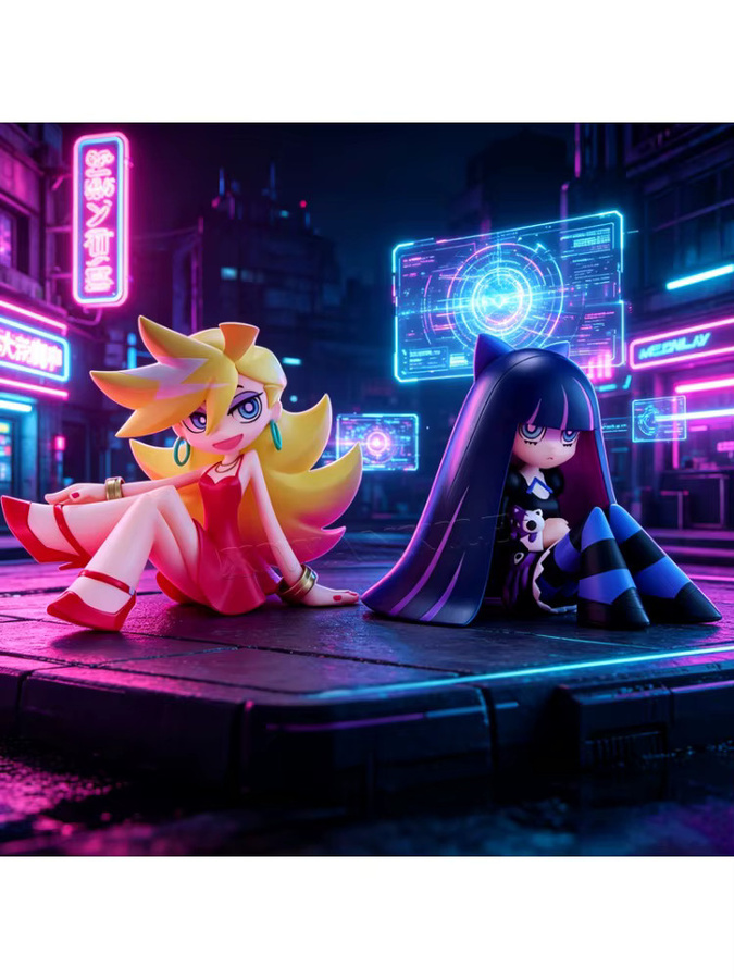 FuRyu Panty & Stocking with Garterbelt, Stocking Anarchy & Panty Anarchy, Actionfigur, Modellpuppe - Bild 4