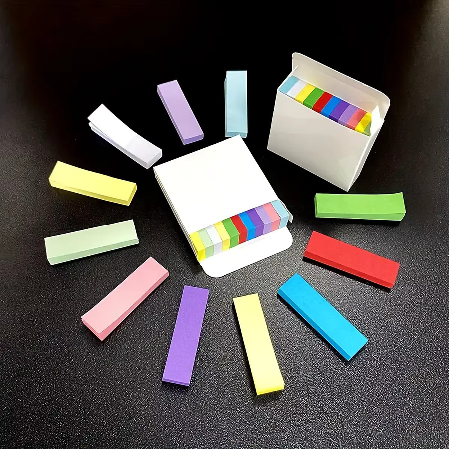 Bunte Mini-Haftnotizen in 11 Farben, selbstklebende Papier-Notizzettel für Schule und Organisation - Bild 5