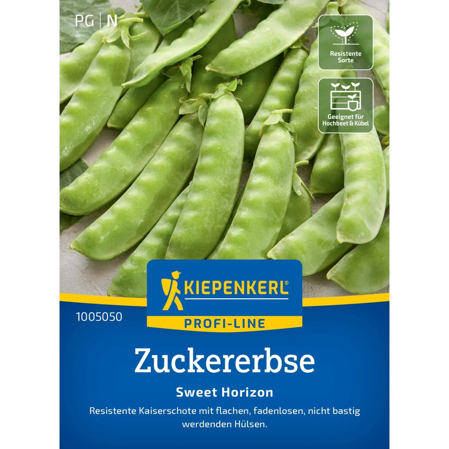 Kiepenkerl Zuckererbse Sweet Horizon Saatgut für Gemüse im Kübel oder Hochbeet - Bild 2