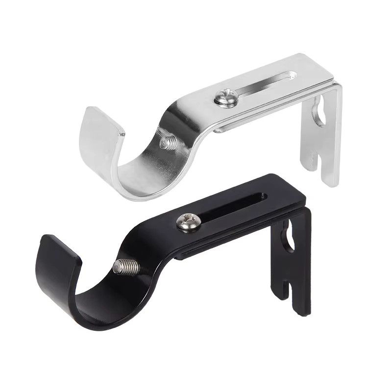 JETTING Vorhangstangen-Halterung aus Metall, 2er-Set, wandmontierbare und ausziehbare Römische-Pole-Halterung für dein Schlafzimmer - Bild 7