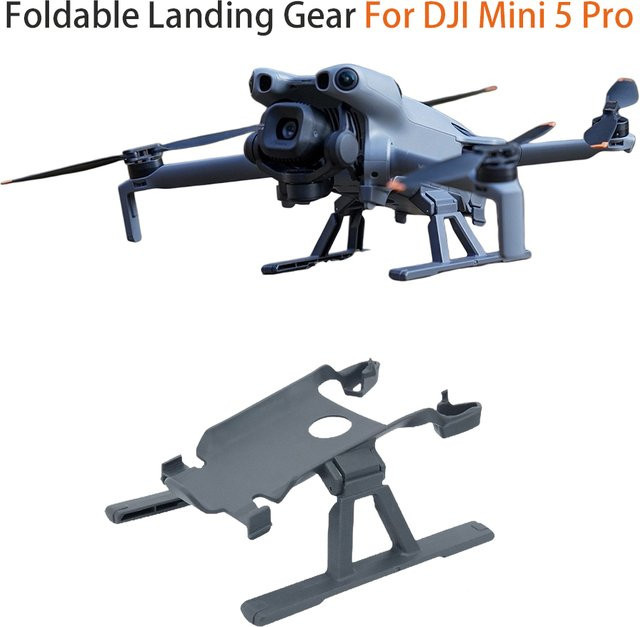 DJI Mini 5 Pro Faltbares Fahrwerk als Klappständer und Landebeinschutz in Grau - Bild 1