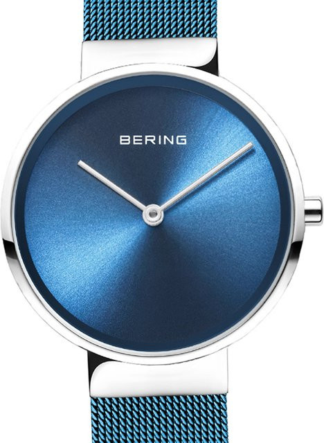 Bering Damenuhr, Quarz, Edelstahl, Blau, 31 mm, 5 ATM - Bild 1