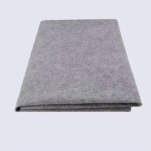 Weiches Vliesstoff-Material für Patchwork und Bastelarbeiten, Wollfilz in Grau und Schwarz, B/H: 50 x 100 cm, Dicke: 5 mm - Bild 3