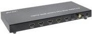 InLine 4-fach HDMI Switch Umschalter in Schwarz, 4Kx2K kompatibel mit Audio Out (65017) - Bild 1