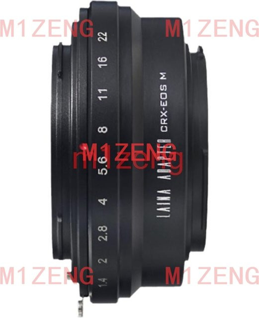 Adapterring für Contarex CRX-Mount Objektive auf Canon EF-M spiegellose Kameras, Schwarz - Bild 1