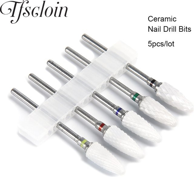 TFSCLOIN Keramik Nagel Bohrer, 5 Stück, Unisex - Bild 1