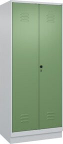 C+P Spind Classic PLUS mit 2 Abteilen in Resedagrün und Lichtgrau, H x B x T: 195 x 80 x 50 cm - Bild 1