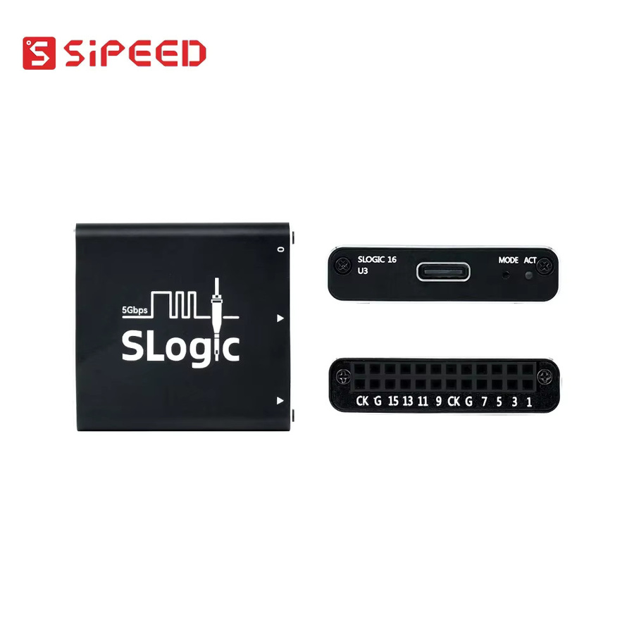 Sipeed SLogic16U3 USB3 Logic Analyzer mit 16 Kanälen, 800 MHz Samplerate und 5 Gbps Super-Speed, Schwarz - Bild 3