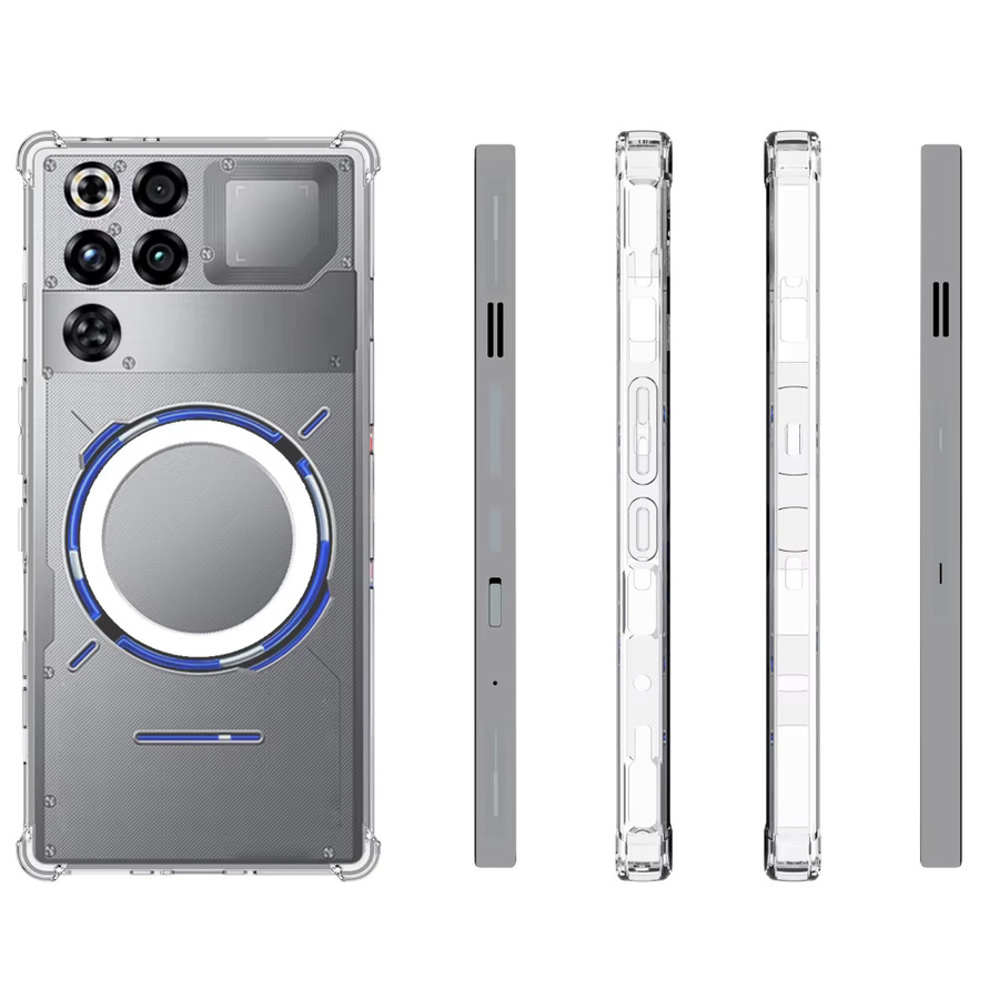 ZTE Red Magic 11 Pro Plus Hülle mit MagSafe, stoßfeste Silikon-Schutzhülle mit Airbag-Funktion, transparent - Bild 2