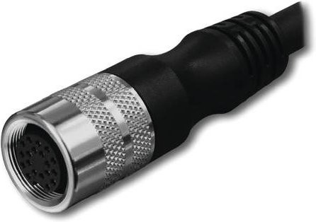 WAGO Sensor-Aktor-Steckverbinder 756-3205/140-100 M23 Buchse gerade, 12-polig, schwarz, Länge: 10,00 m - Bild 1
