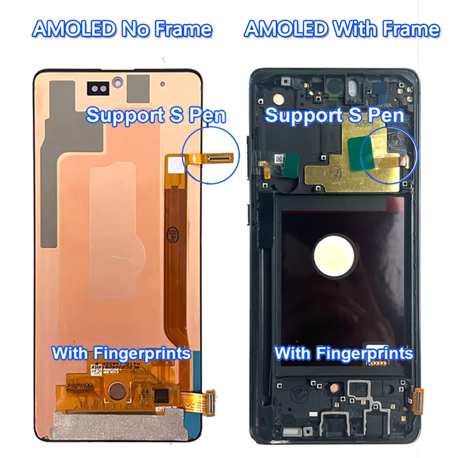 Samsung Note 10 Lite AMOLED Display mit Touchscreen Digitizer in Schwarz - Bild 3