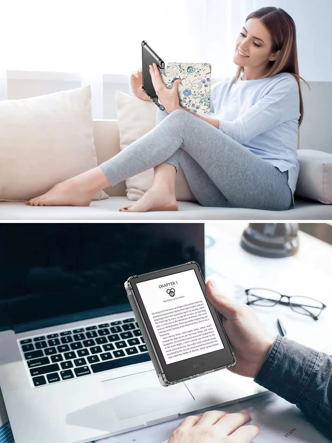 Dadanism Schutzhülle für Kindle 6 Zoll 11. Generation 2024 2022 Transparent TPU Soft Case mit Auto Wake/Sleep Funktion - Bild 6