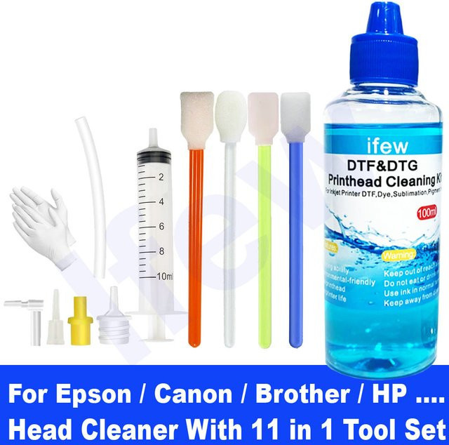 NexaJet Tintenstrahldrucker-Reinigungsset für Epson HP Brother und Canon, 100 ml Druckkopfreiniger zur Düsenreinigung - Bild 1