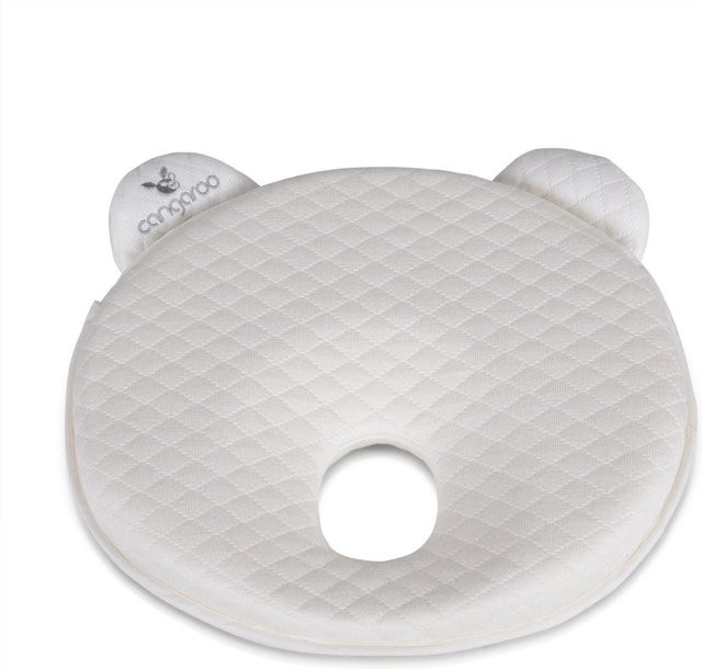 Cangaroo Babykissen Pooh ergonomisches Memory-Schaum Kissen in Weiß, B/T/H: 27 x 24 x 3 cm - Bild 1