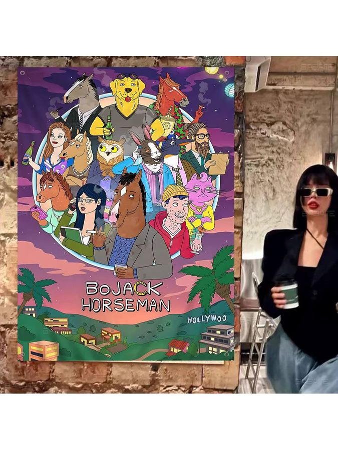 Potdemiel B-BoJack Animation Wandbanner Multicolor als DIY Deko für Wohnzimmer und Wohnheim - Bild 4