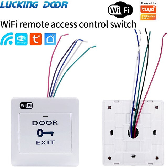 LUCKING DOOR WLAN Türöffner Fernbedienungsschalter mit Tuya App Unterstützung, Farbe: Weiß - Bild 1