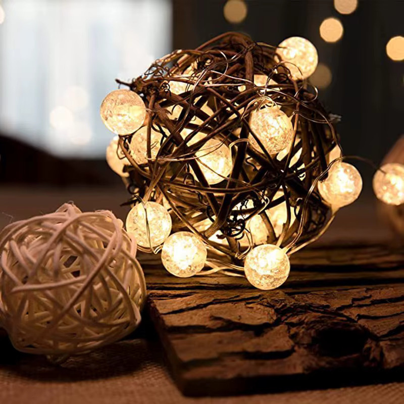 Batteriebetriebene LED Lichterkette in Weiß für Weihnachten, Geburtstag, Party und Hochzeit, 1,5 m Länge - Bild 3