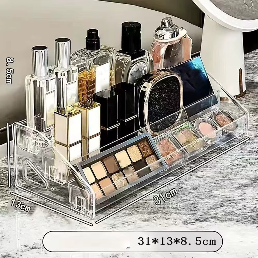 LEENKEA Acryl-Leiter-Displayregal Transparent Mehrstöckiges Präsentationsregal zur Kosmetik-Aufbewahrung - Bild 3