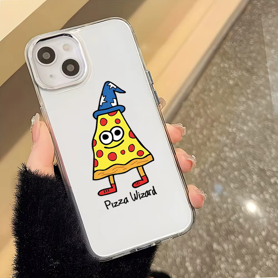 Pizza Wizard Transparente Handyhülle für iPhone 17 Pro Max, 16 Pro Max, 15 Pro, 14, 13, 12, 11 – Weiche und stoßfeste Schutzhülle - Bild 5