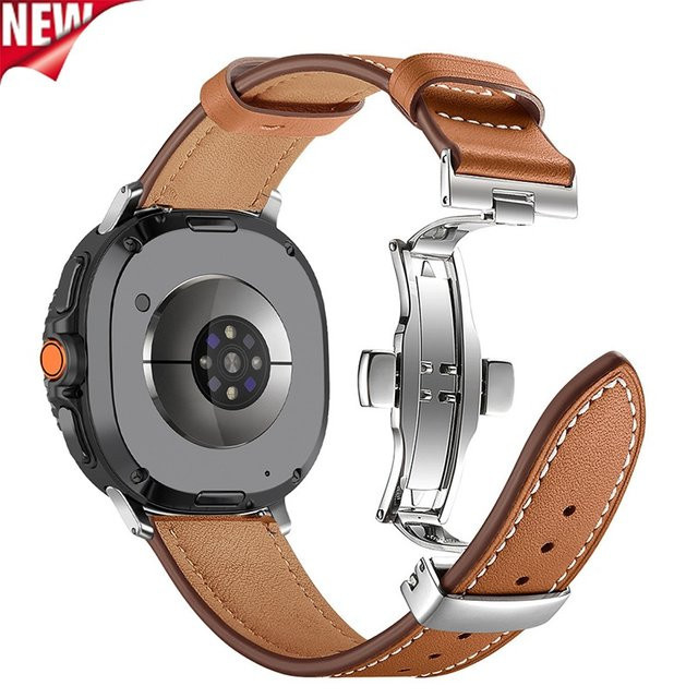 CAOWTAN Uhrenarmband Leder, brown, Unisex - Bild 1