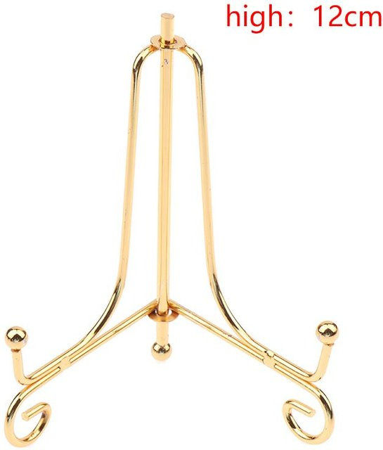 Love Home Garden Handwerkshalter aus Eisen in Gold/Gelb, Tischmodell für Platten, Gemälde oder Medaillen, Höhe: 12 cm - Bild 1