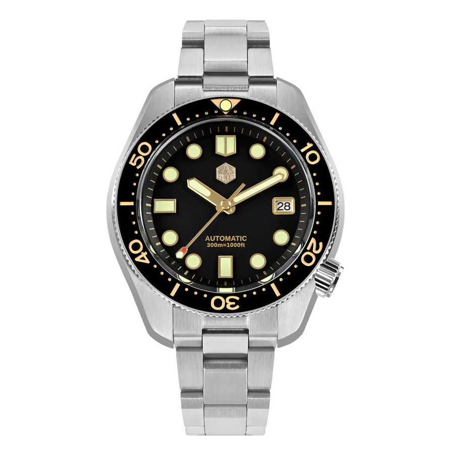 San Martin Design Taucheruhr, Automatik, Edelstahl, 44 mm, Herren - Bild 5