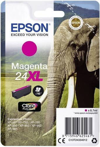 Epson Original T2433 24XL Tintenpatrone für Inkjet-Drucker in Magenta - Bild 1