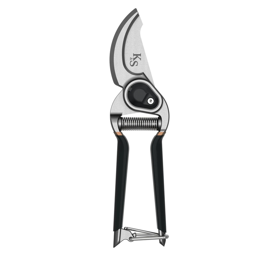 Kent & Stowe Gartenschere Bypass Traditionell aus Carbonstahl in Schwarz-Silber - Bild 2